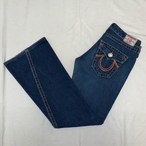 Rainbow Joey Jeans! Flared Leg Twisted Hem Bootcut